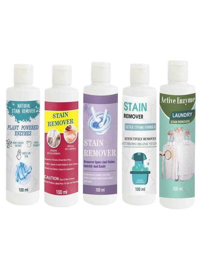 TOOVUS Stain Remover Combo Pack of Shirt, Red, Purple, Doll and Pista Stain Remover | Multi-Surface Cleaning Solution for Clothes, Fabrics, Upholstery (100 g Each) - Image 1